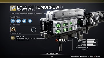 Destiny 2: Deep Stone Crypt - EYES OF TOMORROW Raid Exotic Rocket Launcher (Drop & Short Showcase)