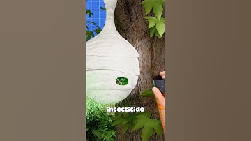 Why You Should Never Spray a Wasp Nest 🐝😱 #insects #wasps #nature