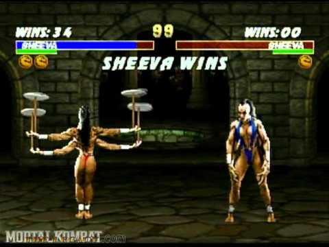 Ultimate Mortal Kombat 3 - Saturn - Sheeva - Friendship - YouTube
