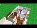 CASAS EM 3D  com 2 e 3 quartos