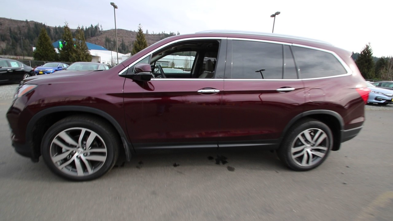 2016 Honda Pilot Elite Dark Cherry Gb117823 Seattle Sumner You Premium