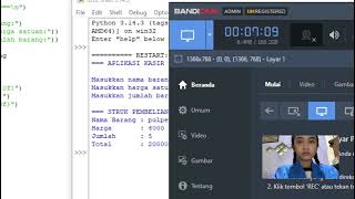 UAS #1 Membuat Aplikasi Kasir Sederhana dan #2 Membuat Login Sederhana