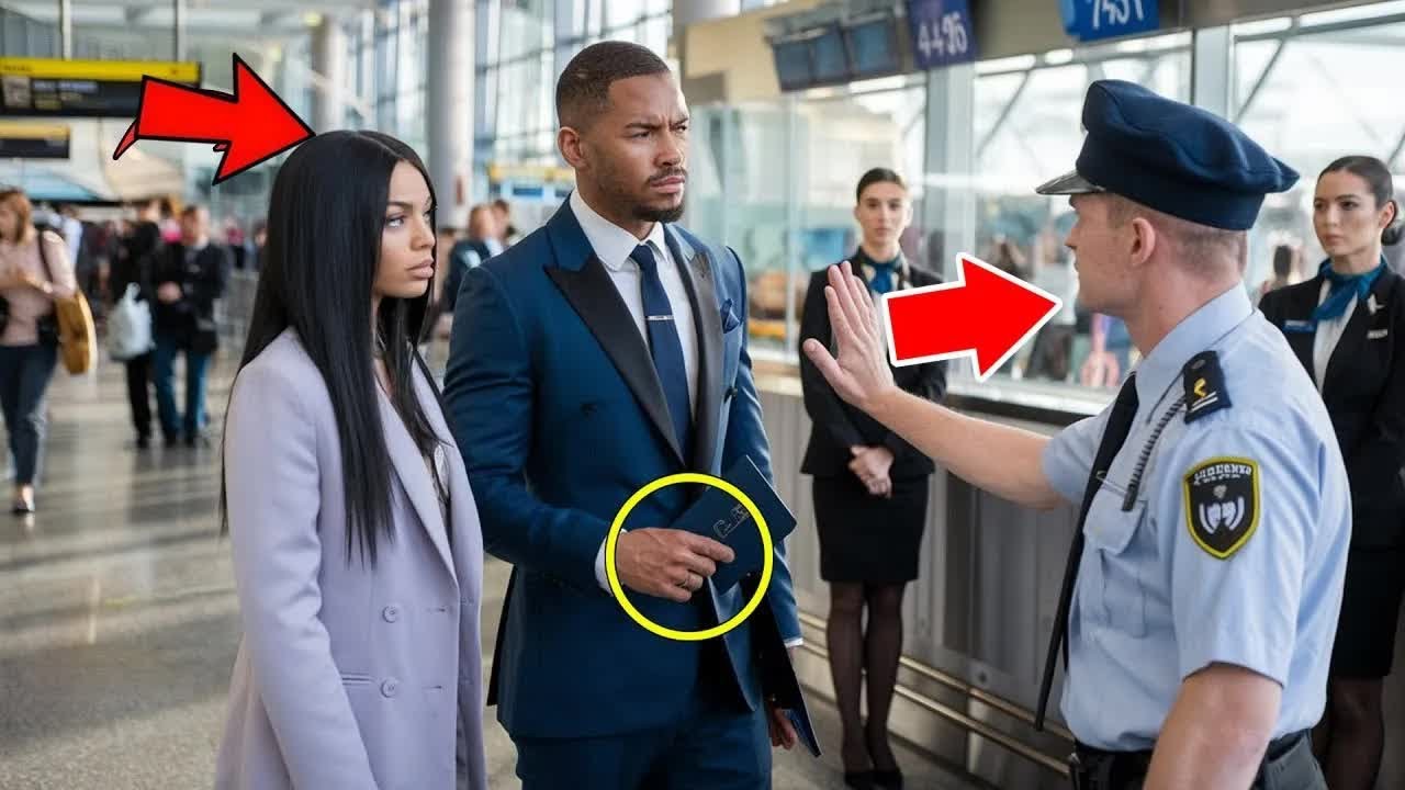 Sicherheitskontrolle stoppt schwarzes Paar am Gate — schockiert, als der Secret Service eingreif