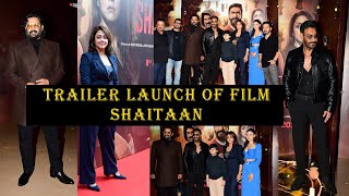 Ajay Devgan, R Madhavan & Jyothika Saravanan Trailer Launch Of Film Shaitaan Press Conference