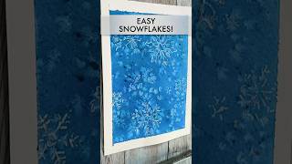 Creating Magical Snowflakes with Watercolors ❄️💙 #Shorts