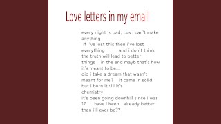 love letters in my email - Llondon actress