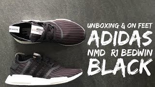 Adidas NMD_R1 Bedwin 'Black' | UNBOXING & ON FEET | fashion shoes | 2016 | HD