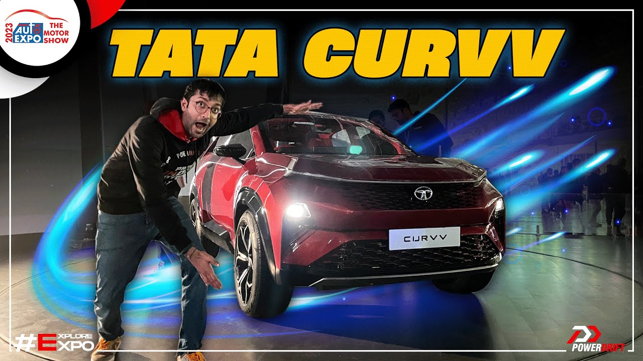 Tata Curvv | Stylish Creta Alternative | First Look | Auto Expo 2023 | PowerDrift