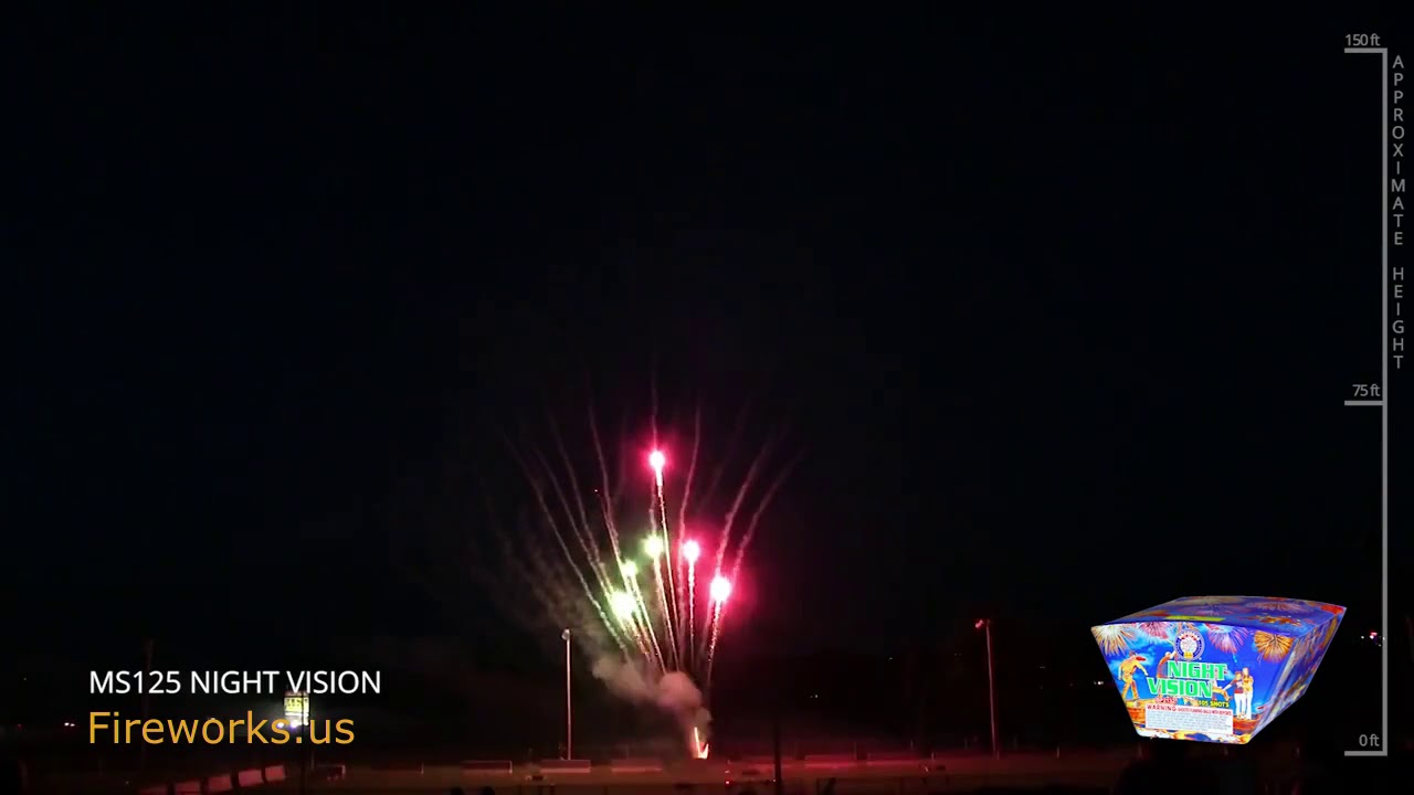 Night Vision Fireworks Cake from Brothers - YouTube