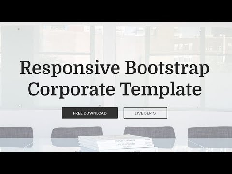 Bootstrap Corporate Template - Free HTML Website Templates