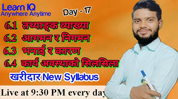 Learn IQ Faster तथ्याङ्क व्याख्या/आगमन र निगमन/भनाई र कारण