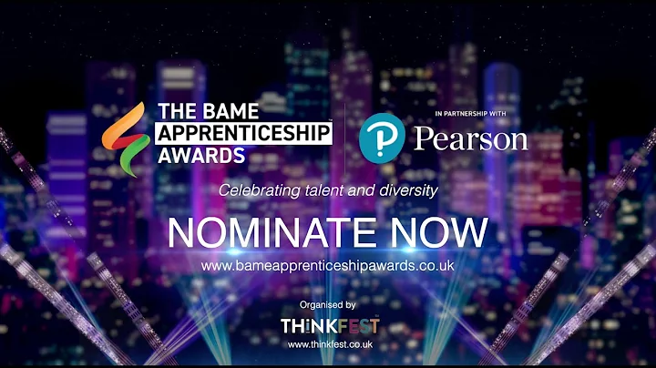 BAME Apprenticeship Awards 2021 in partnership with Pearson - Promo