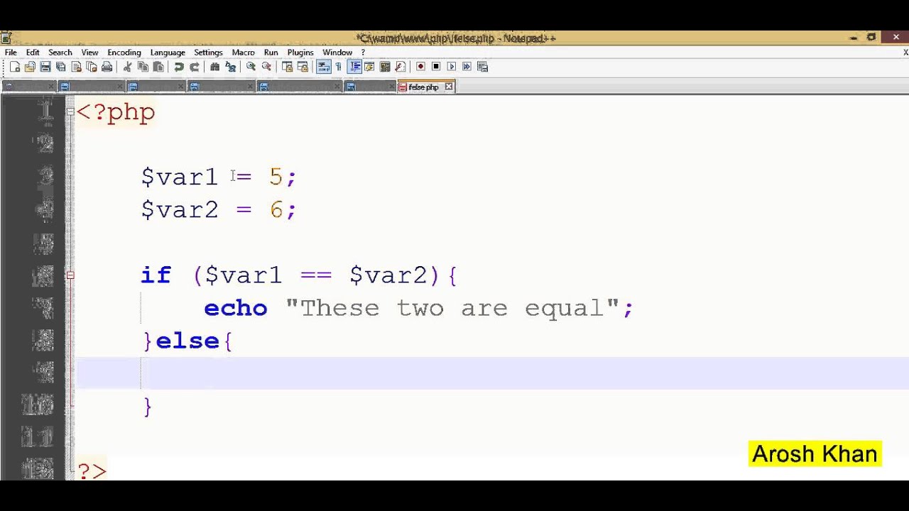 12 If else condition in PHP - YouTube