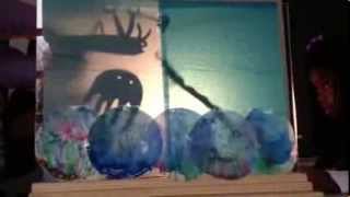 Shadow puppet show of the original story "The Shocking Truth"