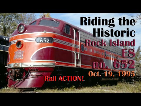 Oct 1995 EMD E8 Cab Ride, Riding the Historic Rock Island E8