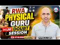 Physical Guru Live Session 🔴  | Live Doubt Session With Students | RWA Physical Guru
