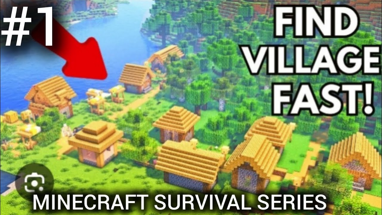 MINECRAFT SURVIVAL SERIES EPISODE 1| I FOUND A VILLAGE - YouTube