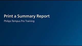 Tempus Pro Print a Code Summary
