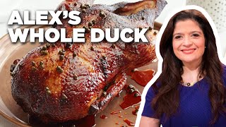 Alex Guarnaschelli's Whole Duck with Green Peppercorn Glaze | Alex's Day Off | Food Network