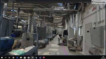 Matterport model integrated to Unity3D + HTC Vive + object mobility