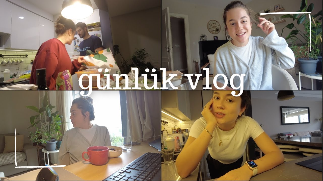 EVDEN ÇALIŞTIĞIM GÜNLÜK VLOG  |  File market alışverişi, pratik akşam yemeği