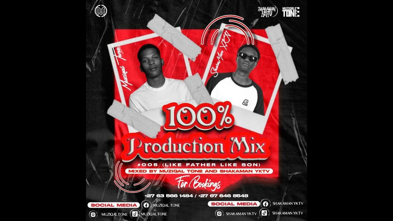 100% Production Mix 005 (Like Father Like Son) mixed by Muziqal Tone & ShakaMan YKTV