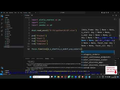 How To Make HTML - An Interactive Gantt Diagram In Python Using Plotly & Excel