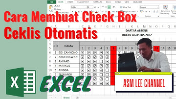 Cara Membuat Absensi Check Box || Caklis || Excel