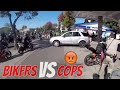 Bikers VS Police Chase Biker ESCAPES Running From Cops Videos Caught On Camera