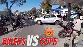 Bikers VS Police Chase Biker ESCAPES Running From Cops Videos Caught On Camera