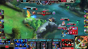 Bjergsen steals dragon and gets a triple kill as Zed (TSM vs GV)