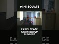 Mini Squats Early Stage Countertop Support #exercise #rehabilitation #youtubeshorts #physicaltherapy