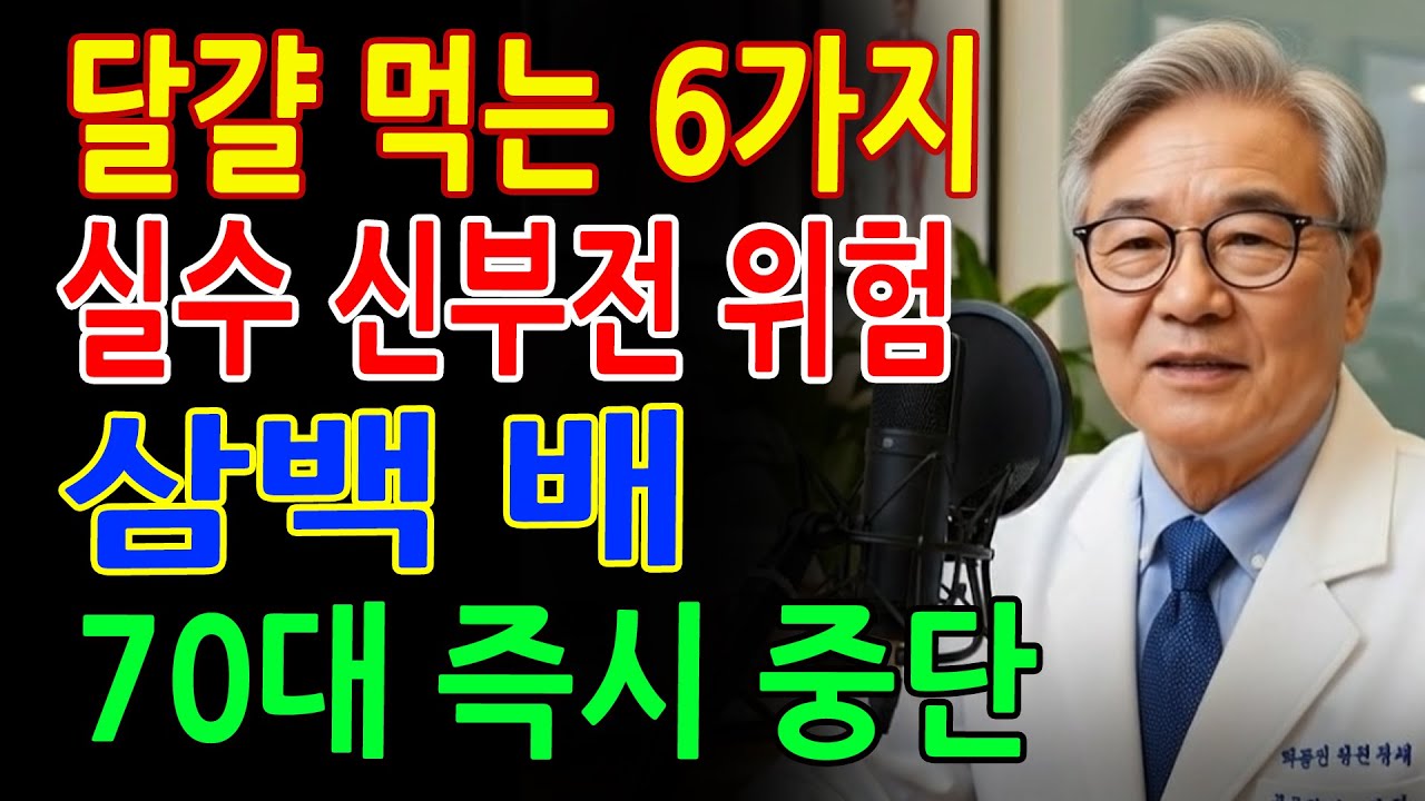 의사 경고! 달걀 이렇게 먹으면 신장 망가집니다 크레아티닌·거품뇨 급증ㅣ신장건강ㅣ시니어건강