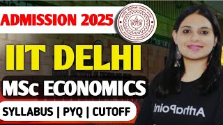 IIT Delhi MA Economics Additional Seats | Syllabus , Exam Pattern , PYQ | IIT JAM Economics Coaching