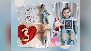 صور اطفال شهر بشهر  بأفكار بسيطة 👶 baby photos month by month