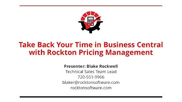 Take Your Time Back in Acumatica | Rockton Pricing Management