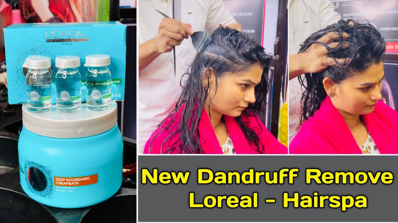 Hairspa / How to remove dandruff permanently in Hindi /Loreal Dandruff Hairspa step by step Tutorial