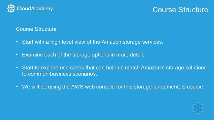AWS Storage Fundamentals: Course Introduction