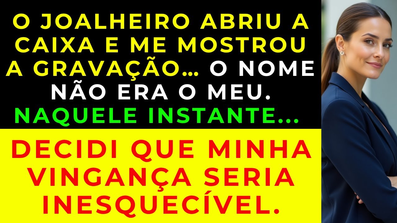 O joalheiro perguntou se eu queria gravar esse nome — e revelou a amante do meu marido