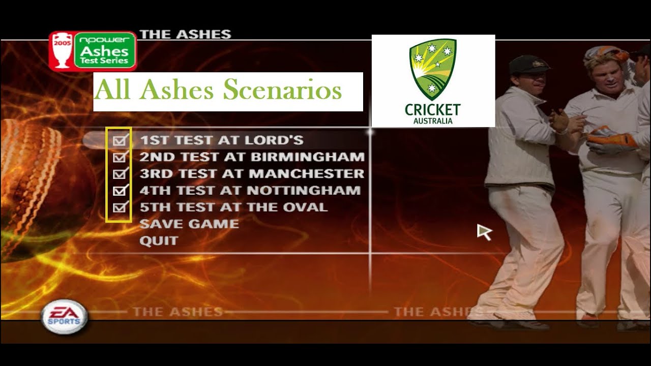 EA Cricket 07 | Ashes Scenarios | Australia