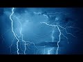 Fall asleep in 3 minutes with heavy rain  booming thunder  ambiance for calming sleep  focus