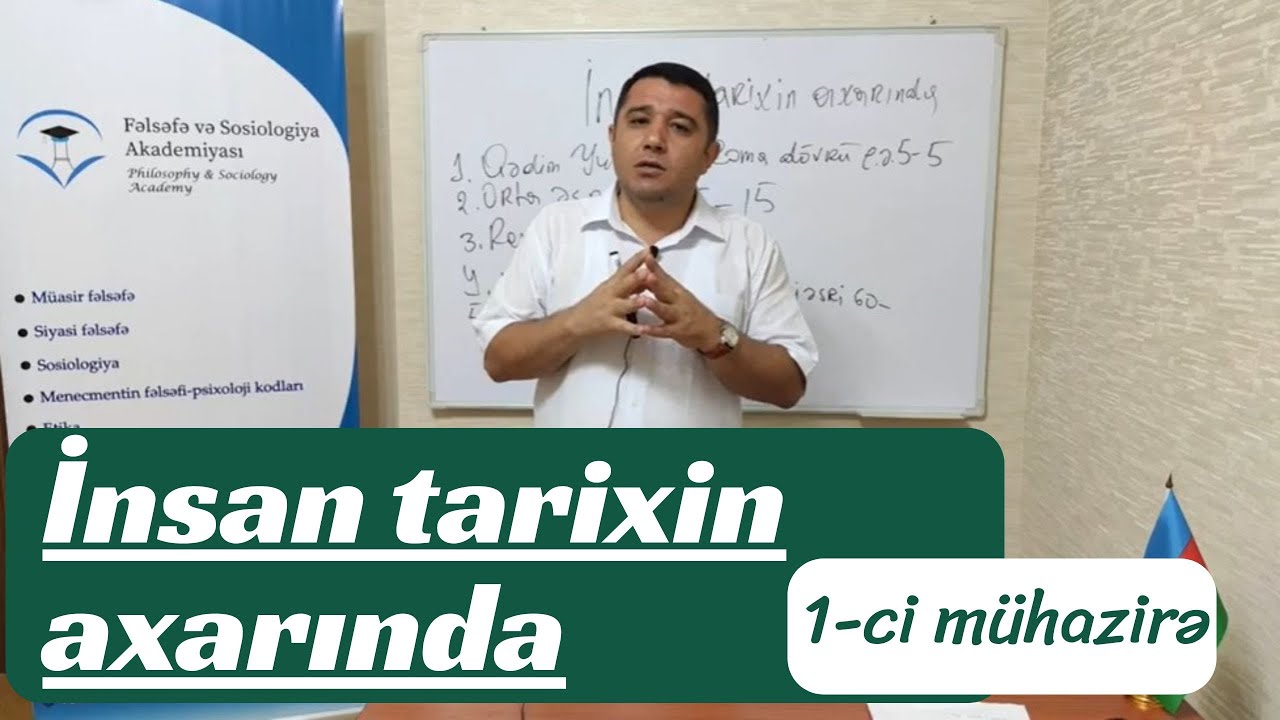 Mail Yaqub - Giriş. İnsan tarixin axarında. 1-ci mühazirə