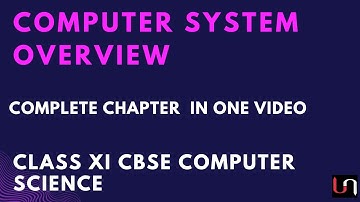 Computer System Overview | One Shot Video | Class 11 CBSE Computer Science