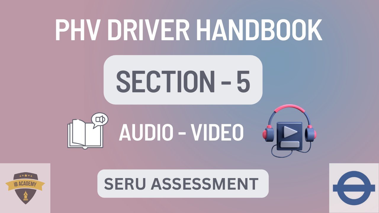 Section 5 - SERU Assessment - Free training- TFL #tfl, #phv, #seru, #london, #phvdriver, #mocktest,