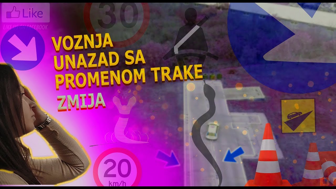 Koraci za savršenu vožnju unazad sa promenom trake zmija