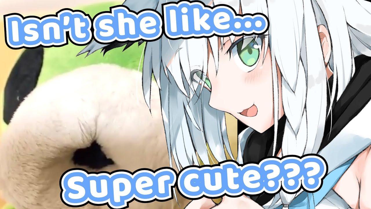 Cute Fubuki Tries to Talk to Her Plushie【Hololive | Osekkai VA | Shirakami Fubuki】