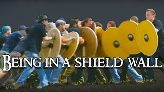 Viking shield wall: personal observation about attacking a shield wall?
