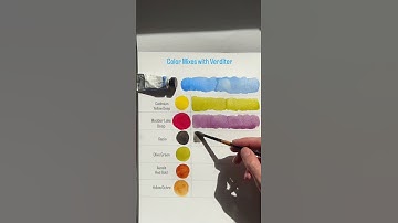 Join #colormixing class on Skillshare to learn basics of #colortheory for #beginners #watercolor