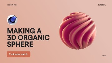 Making a 3D organic sphere with Cinema 4D | Tutorial