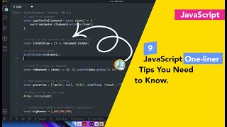 9 JavaScript One-liner Tips You Need to Know.